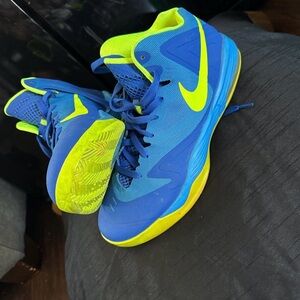 Nike  Vibrant Blue and Neon Yellow Sneakers